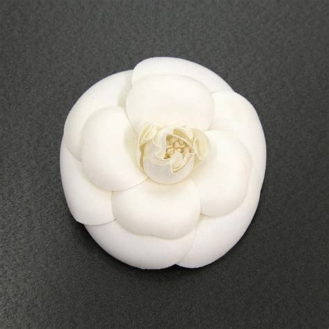 chanel white camellia brooch|chanel camellia brooch for sale.